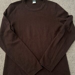 J.Crew Dark Brown Cashmere Sweater